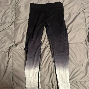 Pink ombre full length leggings